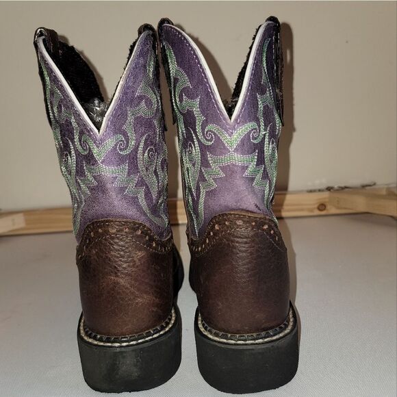 Justin L9612 Ladies Gypsy Western Boot with Copper Kettle Cowhide Foot Size 5.5 - Picture 6 of 12